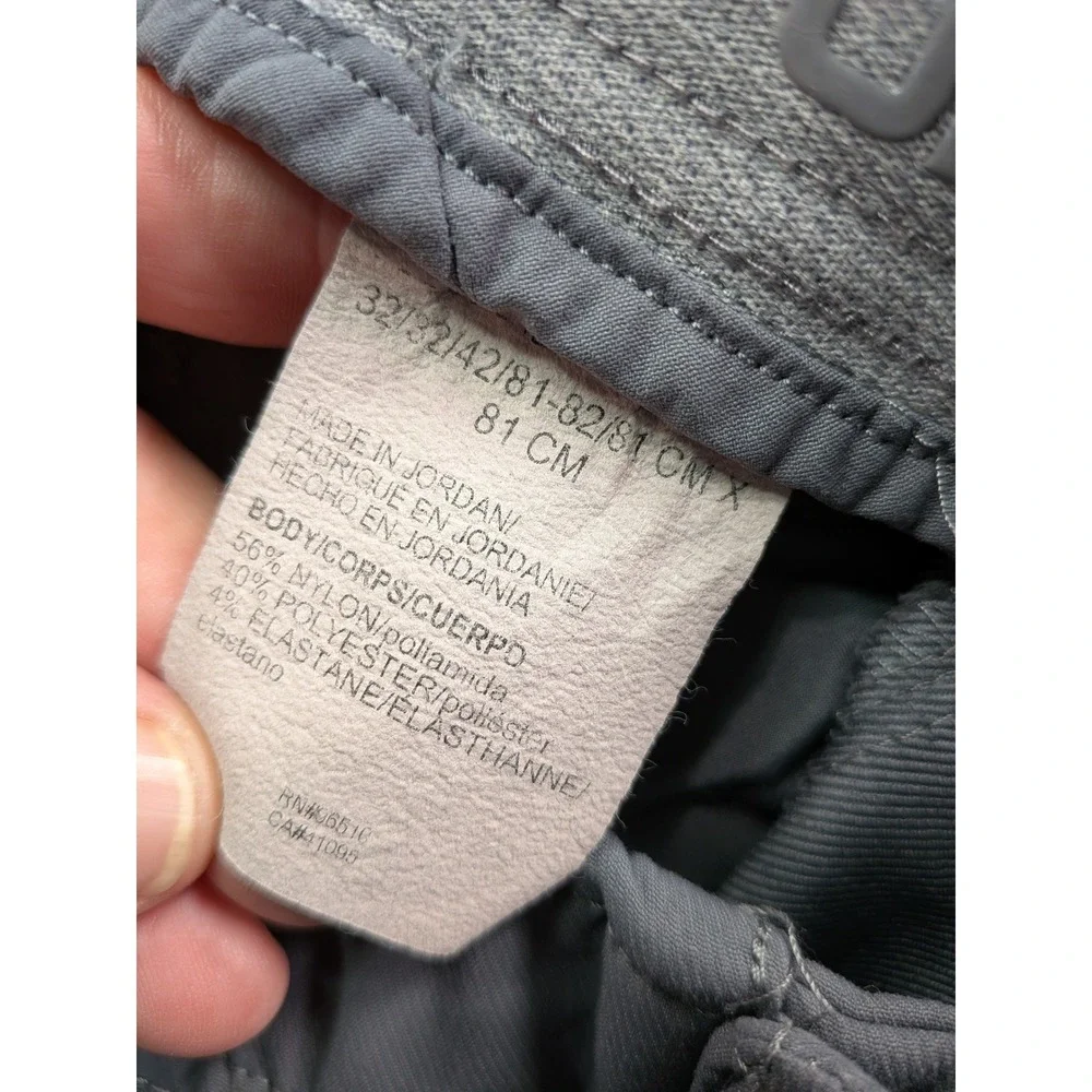 Under Armour Mens Golf Pants Gray Performance Straight Leg 32x32 (Fits 29x31.5)